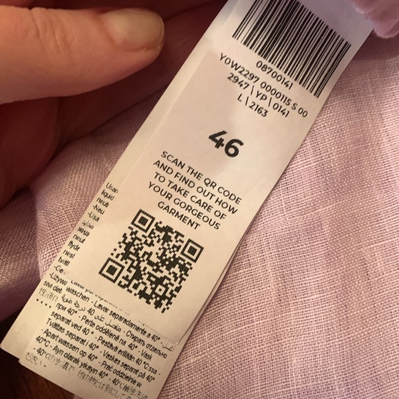 Absolutely stunning brand new linen authentic by  famous Italian designer. - Picture 10 of 16